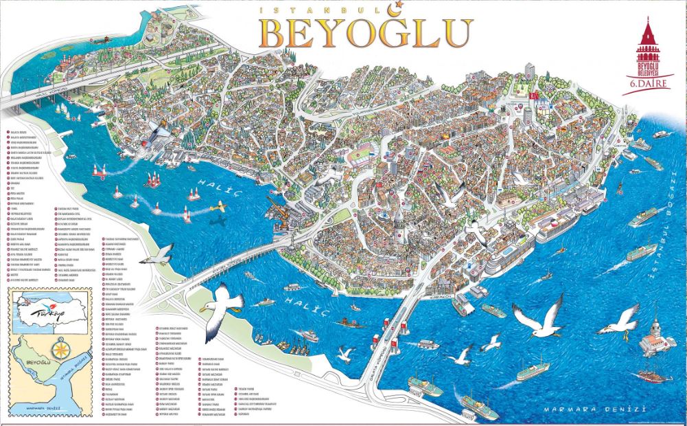 Beyoğlu mapa