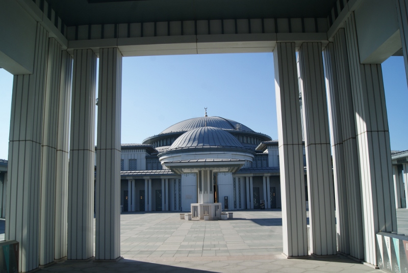 Patio mezquita en Estambul