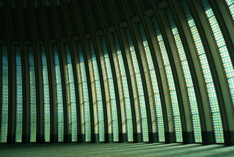 Vidrieras mezquita del nuevo aeropuerto de Estambul